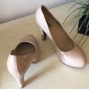 Tan Patent Heels